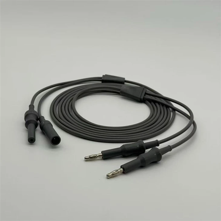 Reusable Bipolar Coagulation Clamp Cable 4mm Banana Plug Connection Bovie Interface suppliers