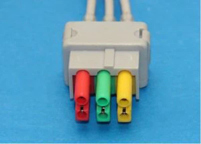 Datex, Philips, Pioneer, Spacelabs, Burdick Welch Allyn, zoll EKG 3lead / 5lead Traat Snap / clip