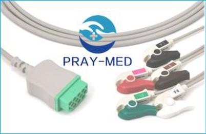 GE Marquette 11pin 5lead Ecg kaabel juhtmetega