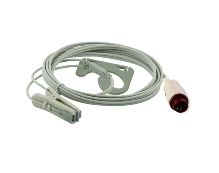 Kontron Compatible 6-Pin Veterinary Clip SPO2 Sensor