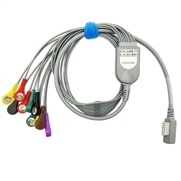 Jincomed 10 Lead Holter System Cable Ecg Cable 11pin