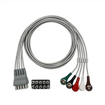 EKG juhtmete komplekt, 5 juhtmega, hall 9293-059-50